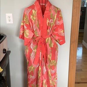 Coral bathrobe